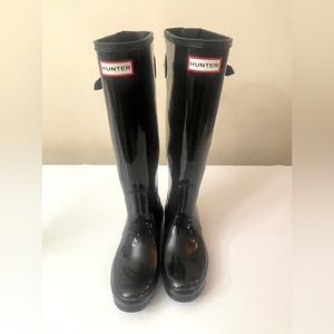 Hunter Original Refined Tall Gloss Rain Boots
